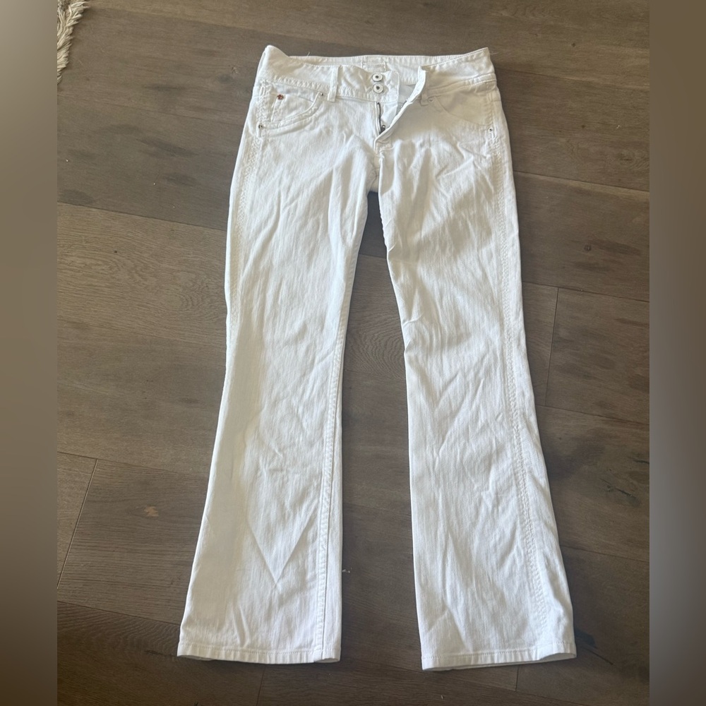 Hudson Women's White Bootcut Leg Jeans